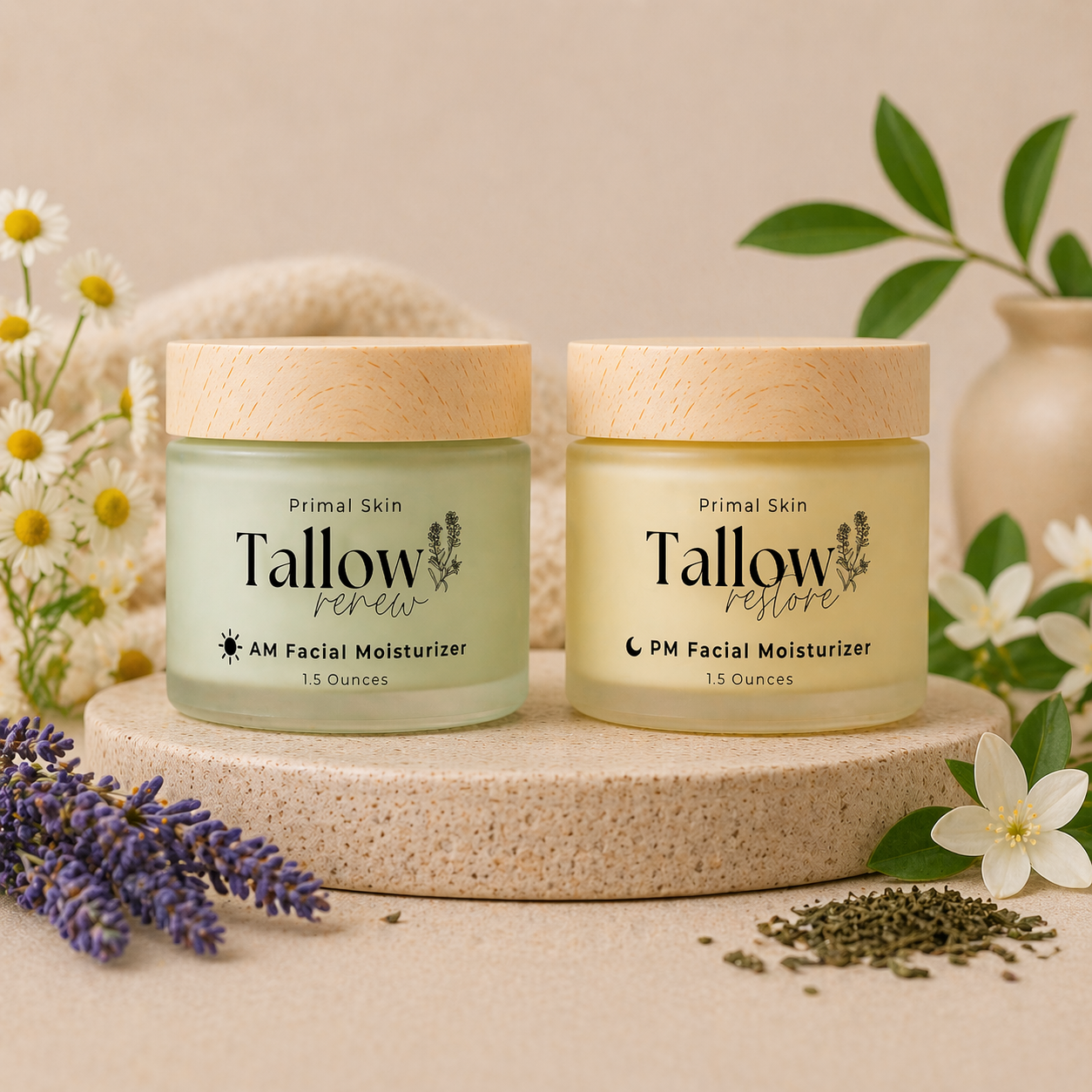 Tallow Face Moisturizer Duo